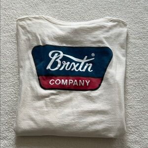 Brixton Off White Graphic Tee size Large